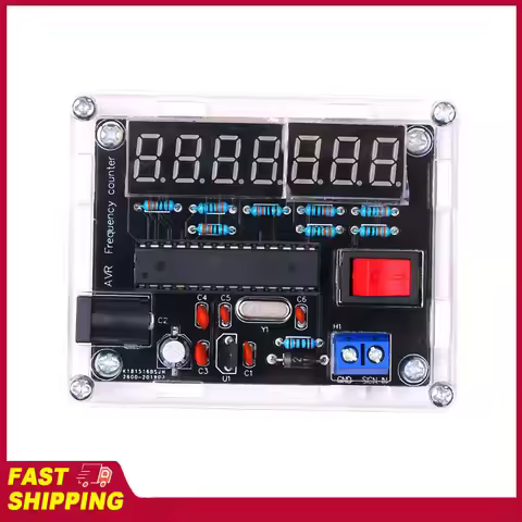 Frequency Counter AVR Frequency 10MHz Frequency Meter DIY Kit with Shell Counter Cymometer Frequency