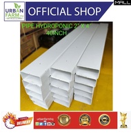 💥[NEW PRODUCT]🔥 Hydroponic Pipe / Fertigasi Hidroponik / Aquaponics / PVC Rectangular Pipe 4x2 INCH 