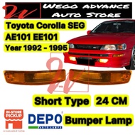 Toyota Corolla AE100 AE101 EE101 SEG Bumper Signal Lamp Short Oren 1992 - 1995 New 1 Pair
