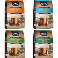 Owl White Coffee Tarik PREMIUM Blends 3-1 Original/Hazelnut/Coconut Sugar/Less Sugar Kopi
