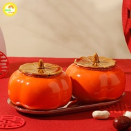 Tea Leaves Storage Jar Airtight Toples Penyimpan Daun Teh Keramik