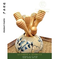 [Ready Stock] Wooden Honey Dipper Wood Stirring Rod Stick Spoon Dig Drizzle For Collecting Honey Syr