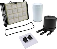6.7L Powerstroke Diesel Fuel Filter Element & Oil Filter, Compatible with 2017-2022 Ford F-250, F-35