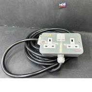 SWITCH| 13Amp Metal Clad Portable Socket Extension Heavy Duty Trailing Socket Extension Plug