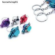 home  Chrome Metal TURBO Charger Keychain Keyring, NO PLASTIC Spinning Compressor  living