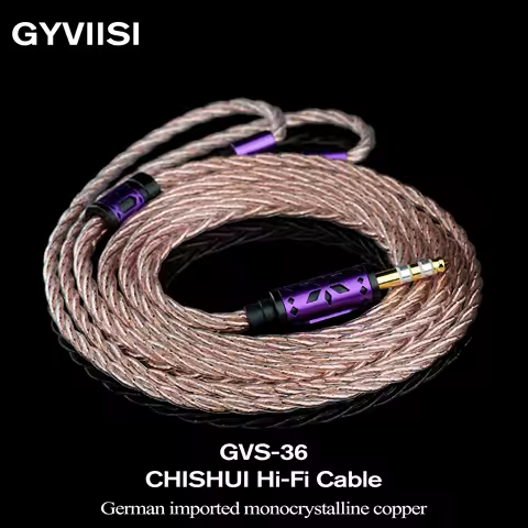 GVS-36 German Single Crystal Copper In Headphone Upgrade Cable MMCX 2Pin Suitable for IE900 IE600 Mo