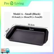 Non-Stick Rectangle Baking Pan Tray Baking Mold for Swiss Roll Cake | Roasting Pan Cooking Tray | Lo