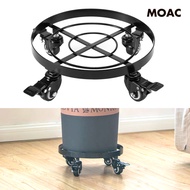 [ Plant Pot Stand Round Garden Plant Pot Trolley Roller Tray Saucer