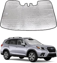 Car Front Windshield Sunshade for Subaru Forester 2019-2024, Front Window Sun Shade, Foldable Reflec