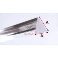Acrylic Triangular Clear Rod - 3mm x 300mm | 4mm x 300mm | 5mm x 300mm