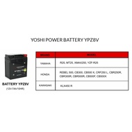YOSHIPOWER BATTERY YPZ8V YTZ8V R25 XMAX MT25 REBEL CB500 CRF