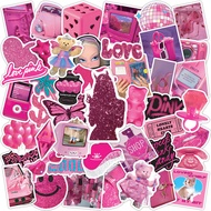 พร้อมส่ง Movie USA  INS barbie Pink style บาร์บี้ classic movie หนัง สติกเกอร์ กันน้ำ รูปแบบที่แตกต่