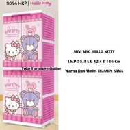 LEMARI PAKAIAN ANAK MICKEY MINNIE HELLO KITTY DORAEMON AVENGER POWER PUFF BEN 10 PLASTIK