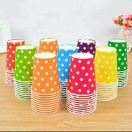 Polka dot Paper cup polka dot glass/