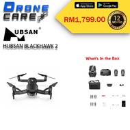 ***Ready Stock***Hubsan BlackHawk 2 GPS 9KM FPV with 4K HDR 12MP Two Batteries (3200mAh, 37mins+ 500