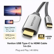 Vention Type C To HDMI Cable 4K 60HZ HDMI Converter USB C HDMI Cable