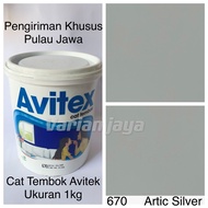 Cat Tembok Avitek 1kg Abu Abu Silver Avitex