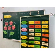 10 rectangular fishing practice cards 7*21cm. laminated in plastic. Built-in magnets to attach magne