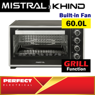 Mistral 60L Electric Oven with Rotisserie &amp; Convection &amp; Built in Lamp MO60RCL