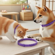 Calming Pheromone Collar for Dogs & Cats – Adjustable, Flexible Fit, Purple  Kolar Feromon Menenangk