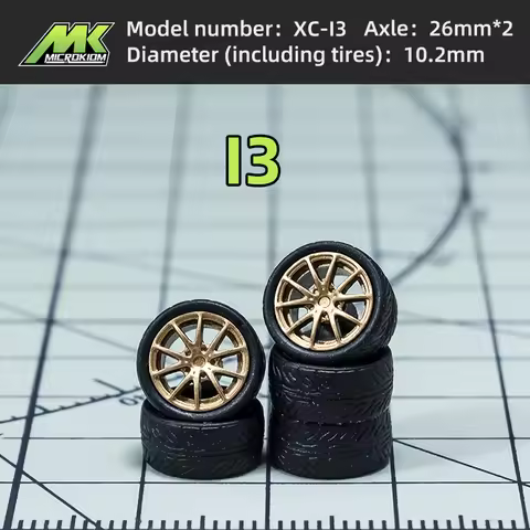1/64 Diecast wheels 1/64 Scale Car Wheels And Tires Compatible with HotWheels Model JDM Tomica MiniG