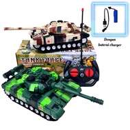 TANK FORCE RC Mainan RC War Tank Leopard Remote Control - Mainan Mobil