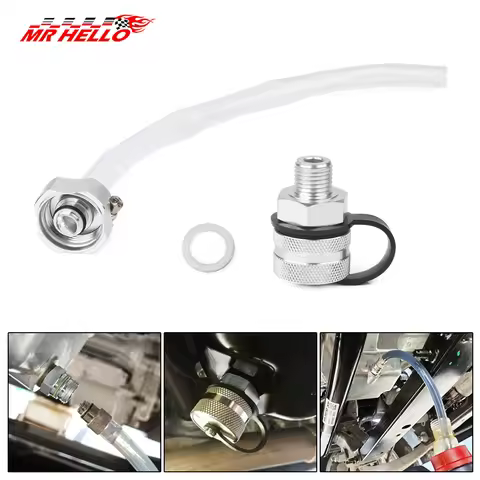Oil Drain Valve Aluminum Alloy Quick Drain For M14*1.5 M14*1.25 M12*1.25 M12*1.5 With Hose Attachmen