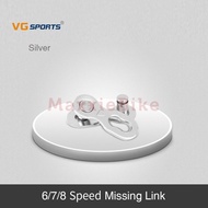 vg sports sambungan rantai sepeda 6 7 8 9 10 11 speed missing link - silver 11 speed