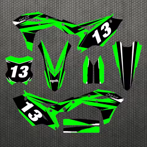 For Kawasaki 250 KXF 2017-2020 Stickers Graphics Decals Kits For Kawasaki KX250F KXF250 KXF 250 2017