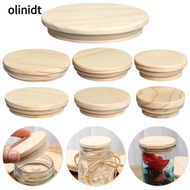 OLINIXT Wood Lids Reusable Bottle Sealing Caps Kitchen Organization Canning Storage