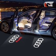 2/4Pcs Led Car Door Light for Audi A1 A3 8P 8V A4 A5 A6 A7 A8 Q3 Q5 Q7 Q8 Sline TT Logo Welcome Proj