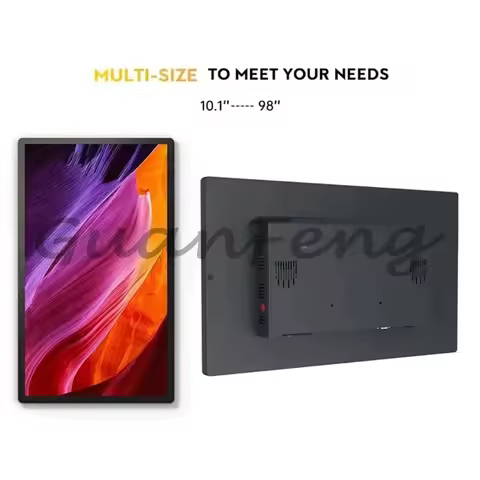 10.1 13.3 15.6 18.5 21.5 23.8 32 Inch Tablet Android Touch Screen Poe Wall Mount 4K Advertising Moni
