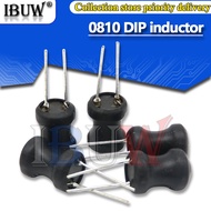 10PCS 0810 8*10mm I-shape Power Inductor Inductance Copper Coil 1MH 68uh 100uh 150UH 220 330 470 uH 