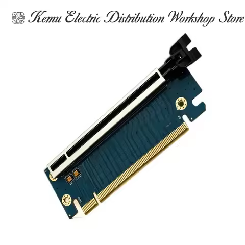 PCI‑E Riser Card for 1U 2U Chassis, 90 Degree X16 PCIE 3.0 Adapter, Forward Reverse Graphics Card Ex