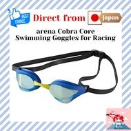 [FINA Approved] arena Cobra Core Swimming Goggles for Racing/ Unisex/ Yellow× Blue× Blue× Yellow/ One-size-fits-all/ Mirror Lens AGL-240M [Direct from Japan]