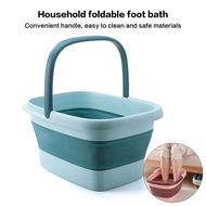 [READY STOCK] Folding High-Capacity Massage Foot Bath Tub Basin/Mandian kaki/可折叠方形足浴盆家用塑料按摩洗脚盆加厚过小腿手提足浴桶