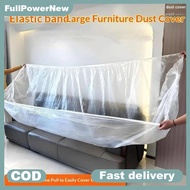 Full 3Pcs Disposable Bed Dust Cover Transparent Waterproof Plastic Furniture Protector for Airbnb Gu