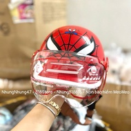 DOLPHIN HELMET WITH GLASSES – FOR KIDS (HEAD RING < 51CM) SUPERMAN SPIDER-MAN LABUBU LOOPY DORAEMON 
