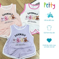 Girls' Summer Color Sleeve Set of 3, Girls' Cartoon Pattern Set - PETTY Kids Store [A594]