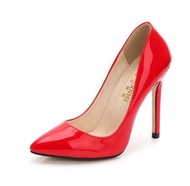 620Fashion Shoes 2024 Women High Heels Pumps Red Black Leather Party Wedding Shoes Stiletto Silver H