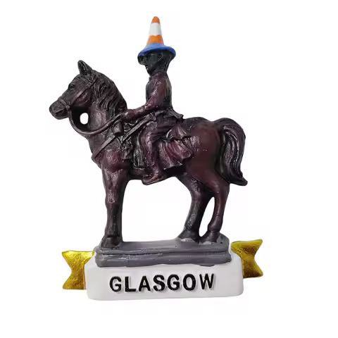 Glasgow Scotland 3D Fridge Magnet Souvenir Gift,Resin Handmade Glasgow Refrigerator Magnet Home Deco