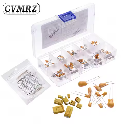Tantalum capacitor DIP SMD kit 0.1UF 1uf 2.2UF 4.7UF 10UF 22UF 33UF 47UF 100UF 220uF 330UF