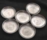 錘紋錫杯托/小型款6件乙組
