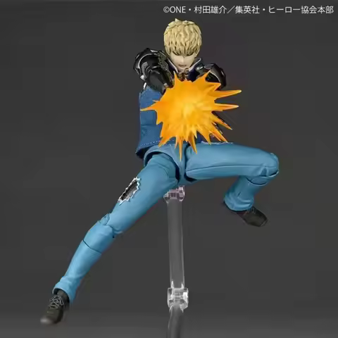 New Ko Genos Anime Action Figures Kaiyodo Revoltech Yamaguchi One Punch Man Figurine Joint Movable M