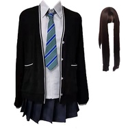 Anime Shibuya Rin Cosplay Costume Wig Women School Uniform with Wig Halloween