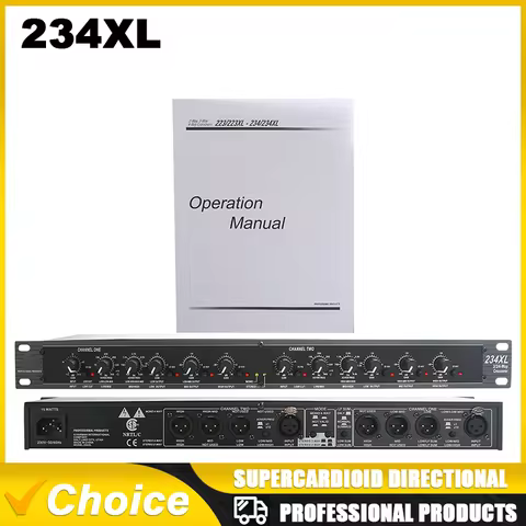 Professional audio peripheral equipment stereo 2/3 channels DBX 234XL DBX 234 XL mono 4 channels ele