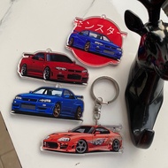 GANTUNGAN Nissan GTR R34 Acrylic Keychain | Skyline GTR R34 | Jdm Car
