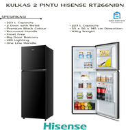 KULKAS 2 PINTU HISENSE RT266N4IBN