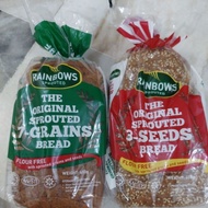 rainbows sprouted flour free bread 7grains/3seeds healthy roti 450g