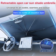 【🔥🔥Hot Sell】New retractable open car sun shade umbrella/Universal Car Windshield Sun Shade Cover 汽车挡